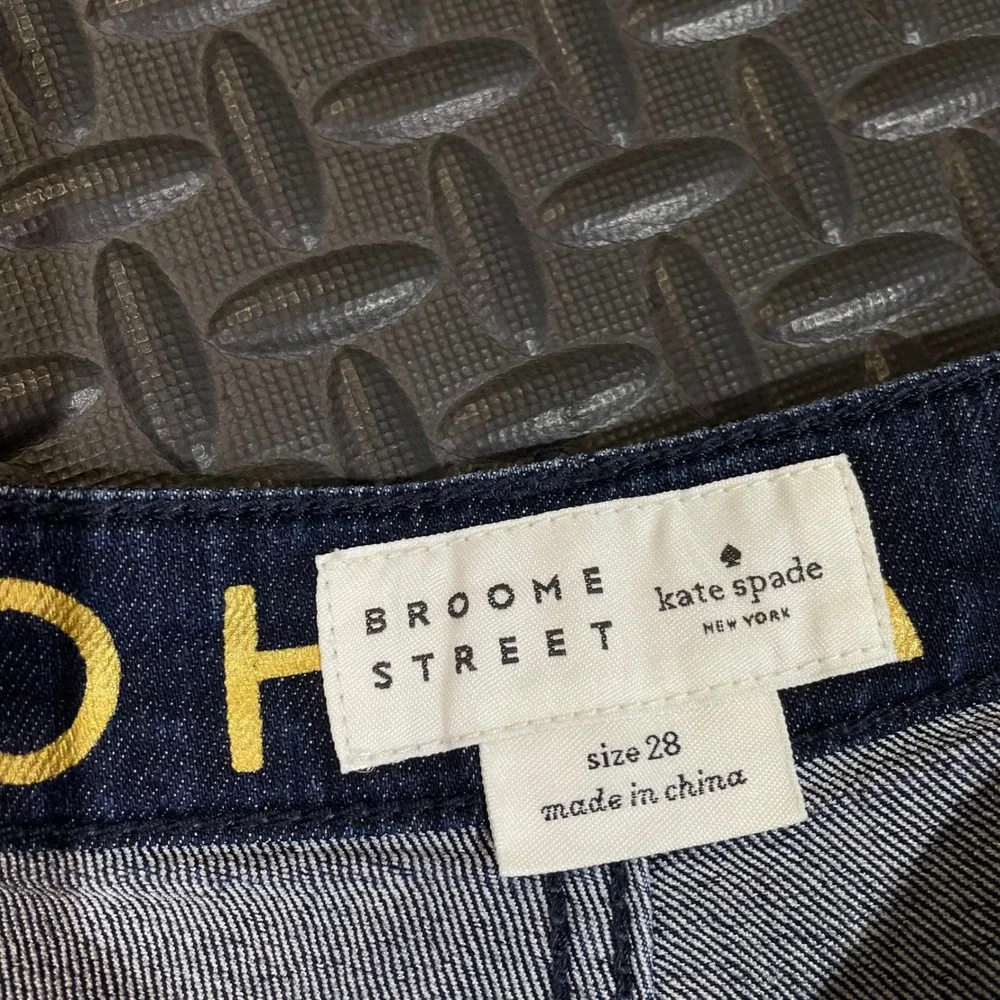 Kate Spade‎ Broome Street Blue Mid Rise Skinny Denim Jeans Women's Size 28